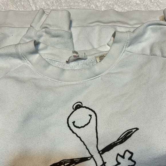 “To Live is to …” Levi’s Snoopy Graphic Sweatshirt M - Picture 5 of 7